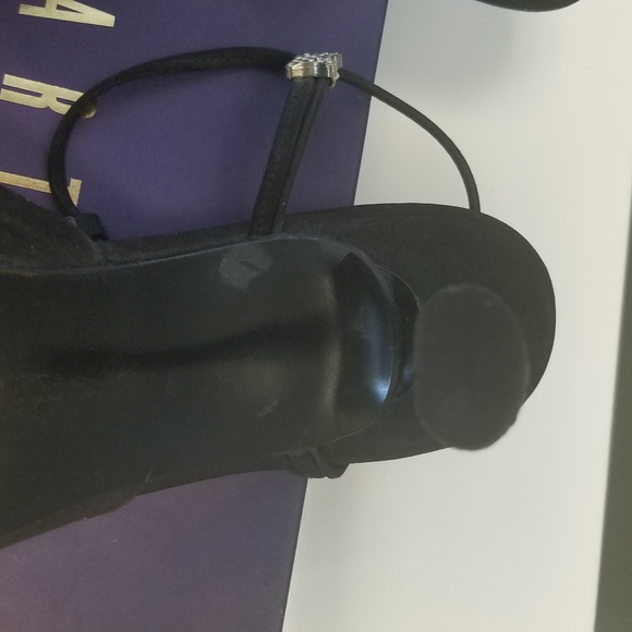 Stuart Weitzman Satin Swarovski Slingbacks - Picture 8 of 8